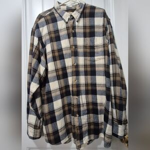 Mens Plus Redhead Flannel Shirt Size 2X